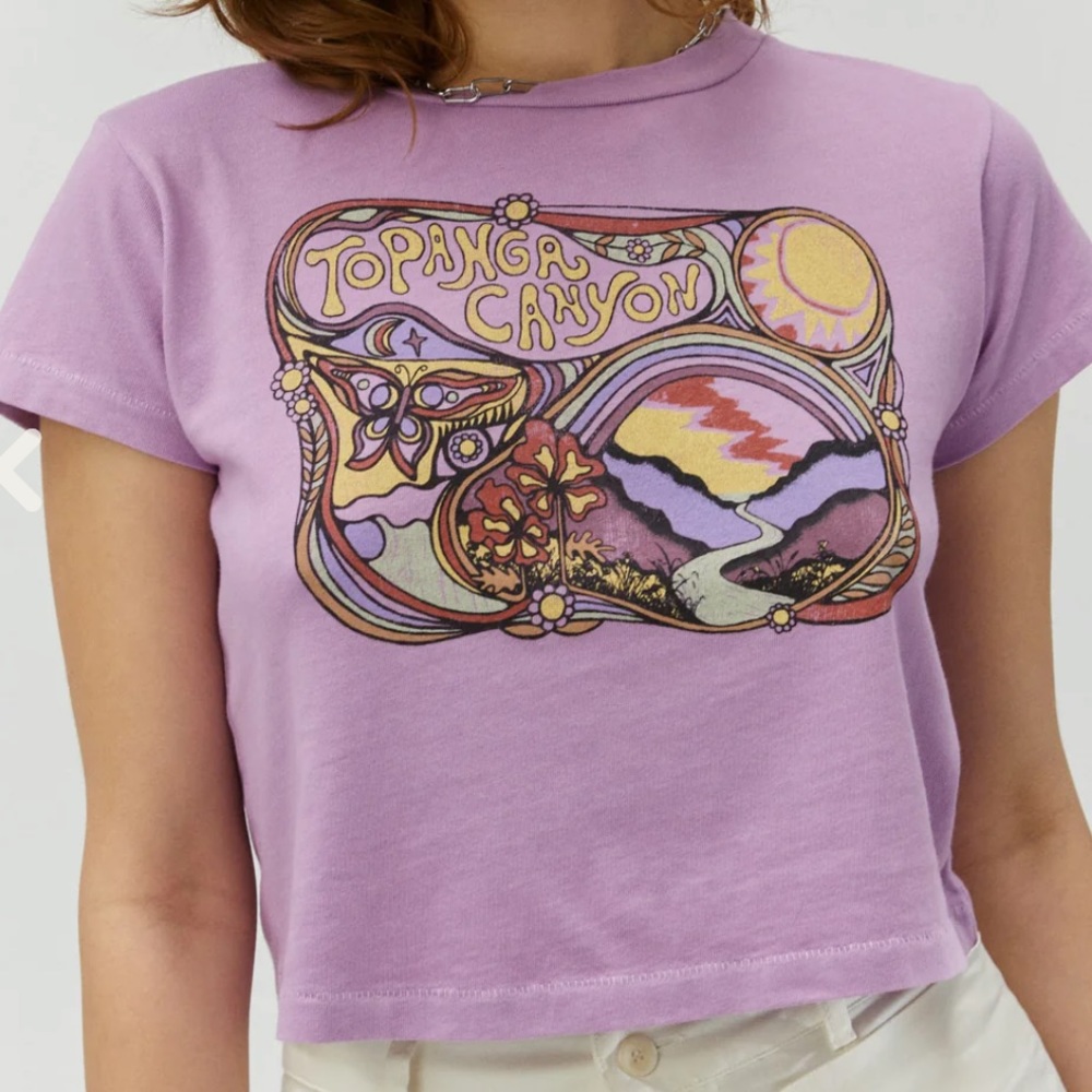 Daydreamer Topanga Canyon Camp Tee graphic tee tshirt crop top